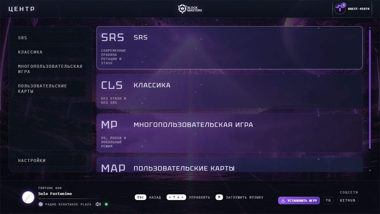 Снимок проекта BlockMasters
